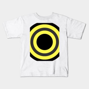 black and yellow Kids T-Shirt